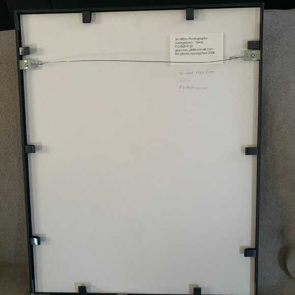 ABSTRACT ART PHOTOGRAPHY PRINT framed & matted IN HER RED COAT - Picture 4 of 12